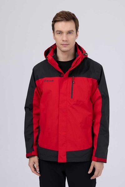 2AS Elbruz Man 3 in 1 Jacket Red / Anthracite