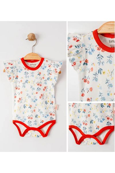 Tiffany Girl's Sweat Patterned Half Sleeve Badi - 11008