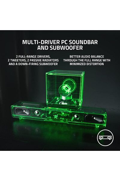 RAZER Leviathan V2 PC Gaming Soundbar with Subwoofer