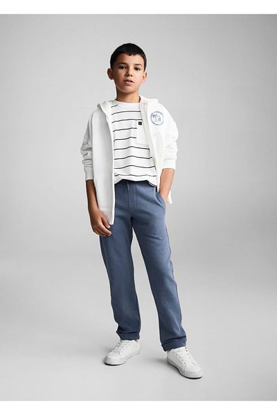MANGO Kids Pantaloni portocalii pentru copii