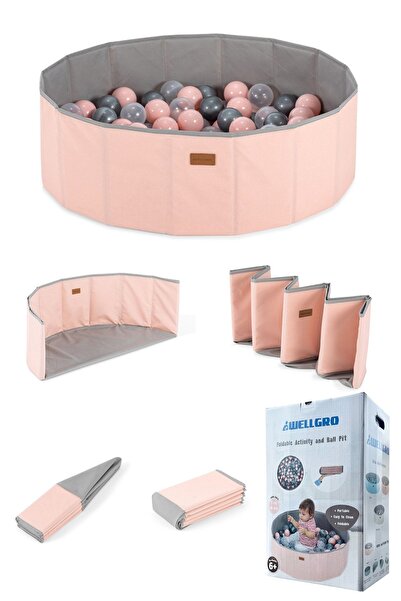 Wellgro 90 Toplu Katlanır Top Havuzu - Pembe