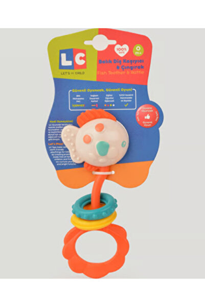 lets be child Fish Tooth Eyebrow My LC Friend - Rattle 30932