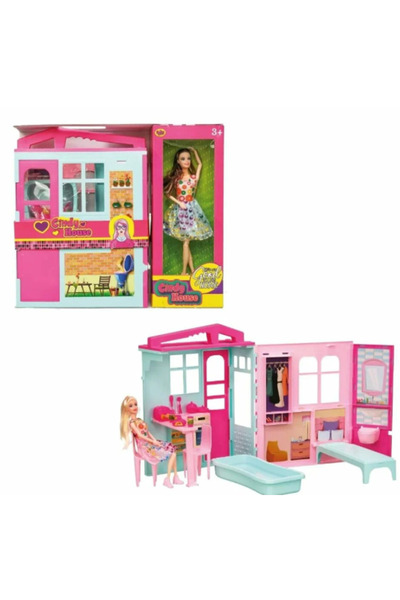 oydaş oyuncak لعبة بيت سيندي مع دمية - 2617 في صندوق