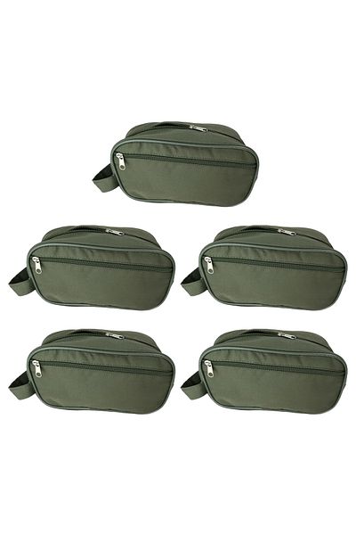 KARCAMP 5-Piece Soldier and Makeup Bag - Shaving, Accessory, Pen Holder