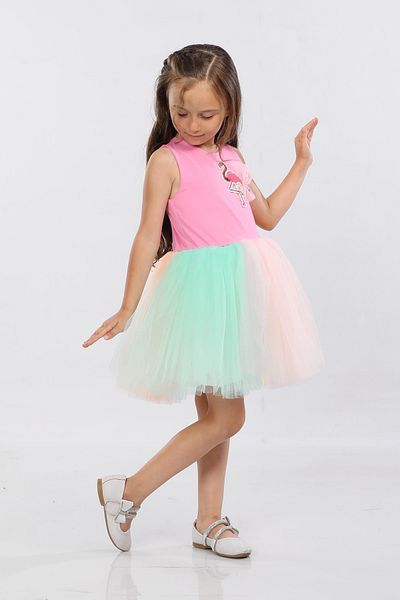 By Piera Children's Ballerina Dress with Colorful Tutu Skirt - 2660