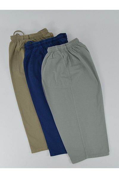 Kidiba Large Size Men's Capri - 100% Cotton, 3 Pack Washable Hammock