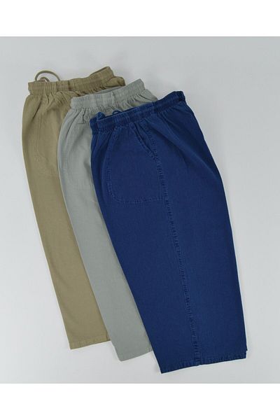Kidiba Large Size Men's Capri - 100% Cotton, 3 Pack Washable Hammock
