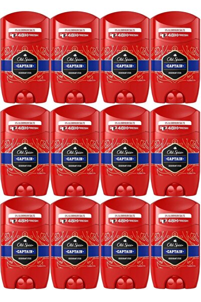 Old Spice Captain Stick Roll-on Men/erkek Deodorant 50ml (12 Lİ SET)