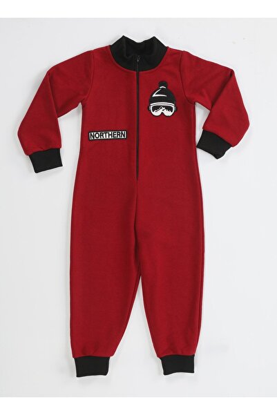 Casabony Claret Red Boy's Space Jumpsuit