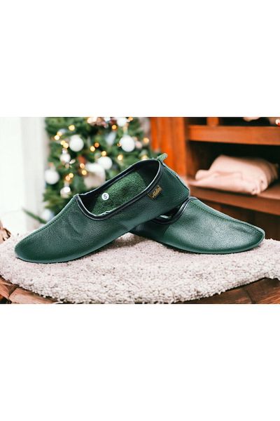 Akdam Green 100% Leather Hajj Umrah Tawaf and Home Shoes