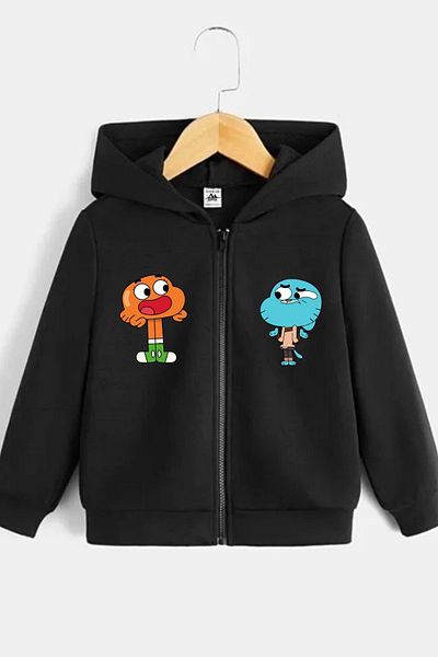 NoVibe Детска жилетка с щампа Gumball - голямо зимно яке, яке с качулка