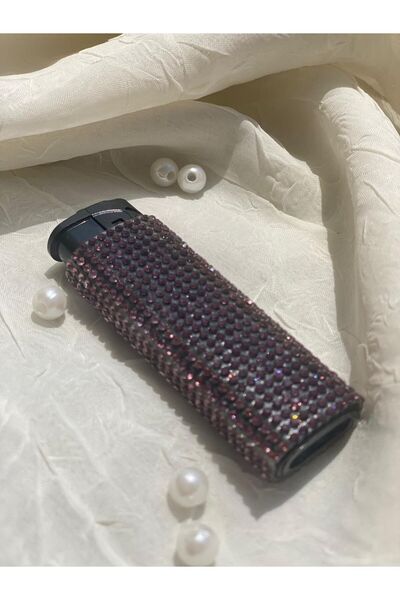 Zey Desing MÜRDÜM RENGİ TAŞLI ÇAKMAK (DOLUMU YAPILABİLMELTE RÜZGARA KARŞI DAYANIKLI)