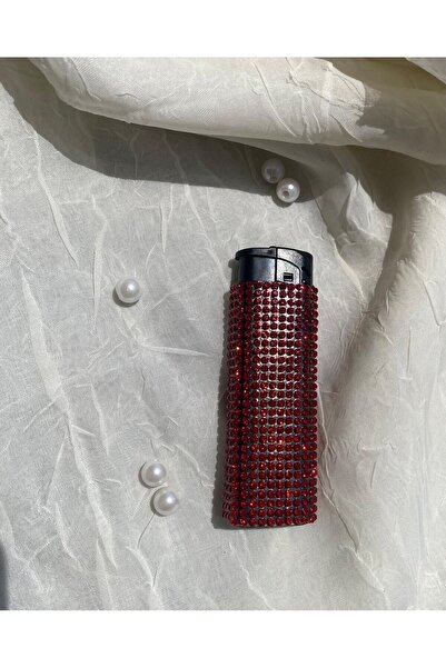 Zey Desing KIRMIZI TAŞLI ÇAKMAK (DOLUMU YAPILABİLMEKTE RÜZGARA KARŞI DAYANIKLI)