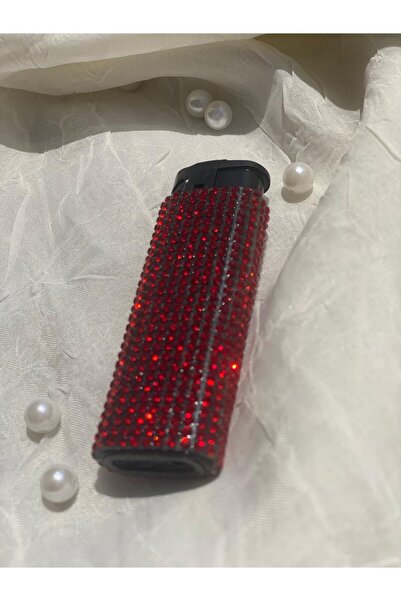 Zey Desing KIRMIZI TAŞLI ÇAKMAK (DOLUMU YAPILABİLMEKTE RÜZGARA KARŞI DAYANIKLI)