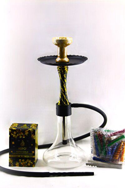 GökkuşağıTicaret Carbon Epoksi Kaplama Nargile Takımı Çelik (1 Kg kefo Kömür ...