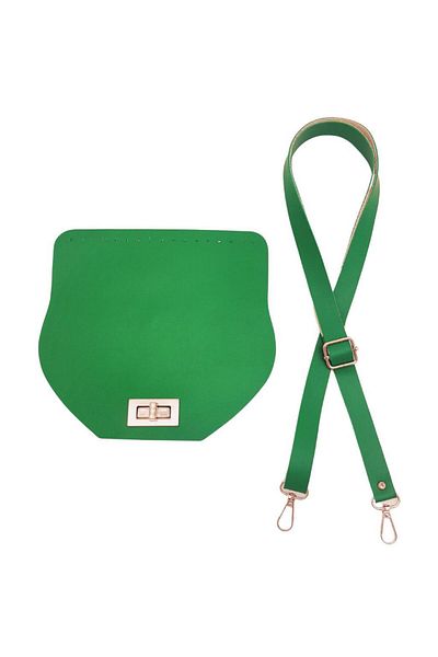angel çanta aksesuar Σετ τσάντας Angel Green Πολύχρωμο Faux Leather 21x19 cm με Κάλυμμα και Ρύθμιση - Ασημί μεταλλικό