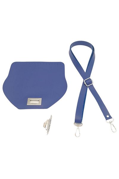 angel çanta aksesuar Angel Blue Χρώμα Τεχνητό Δέρμα 21x19 cm Σετ Τσάντα με Κάλυμμα και Ρύθμιση - Αξεσουάρ Ασημί Μεταλλικό