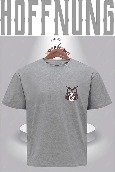 HOFFNUNG T Shirt Cup Printed New Design Unisex Oversized Short Sleeve T-Shirt