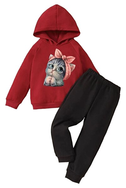 PAWWY Set de trening cu imprimeu cu pisici drăguțe pentru copii