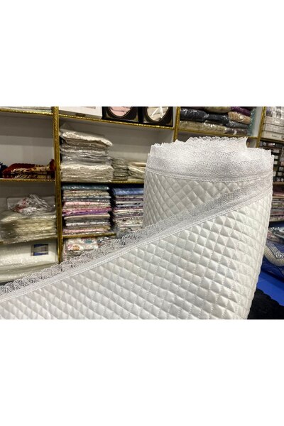 Yarençeyiz Dolap Içi Kapitone Dantelli Raf Örtüsü En 50 Cm × Boy 5 Metre