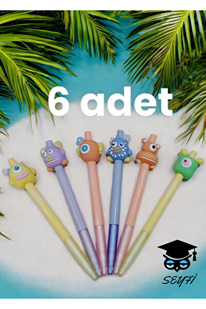 SEYFİKİRTASİYE EĞLENCELİ BAŞLIKLI 0.7 MM VERSATİL UÇLU KURŞUN KALEM SETLERİ F...
