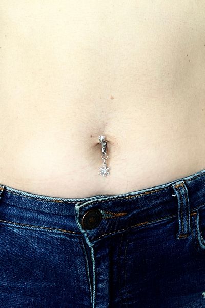 MAZEN Fake Compression Steel Belly Piercing Without Holes
