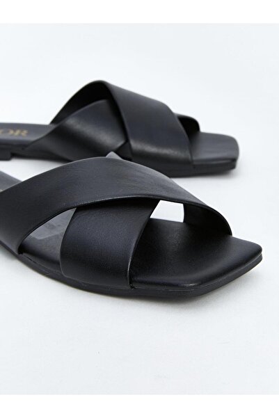 LC Waikiki Women's Slippers - Cross Banded Koor Model