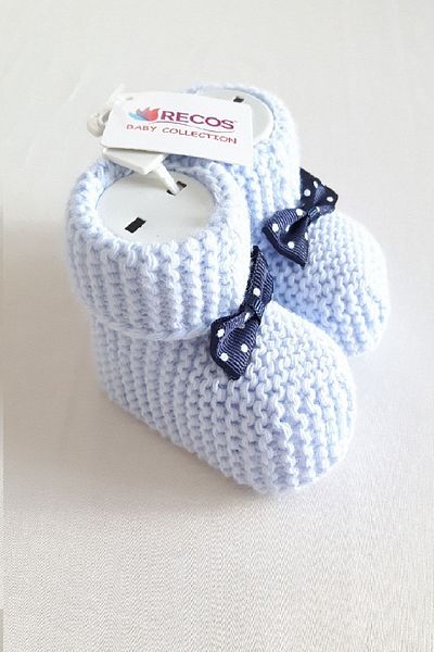Recos Baby Booties Knitted 0-6 Months