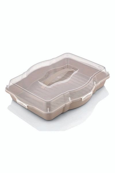 Bursev Pyrex Storage Dumpling Carrying Container Rectangular Square Round Cake And Cake Storage Container Presentation Tray