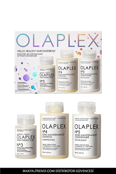 Olaplex مجموعة العناية الثلاثية للشعر من هيلو هيلثي هير - مرطبة ومرممة