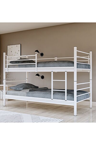 Metalia Gm 129 Level Ayrılabilir Çiftli Ranza Beyaz 90x190