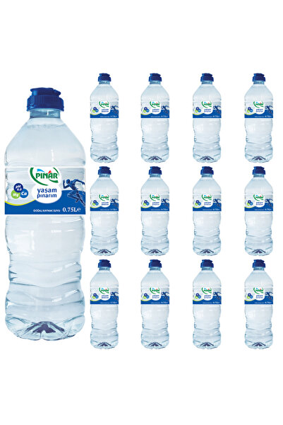 Pınar SPORCU KAPAK 8,2 PH DOĞAL KAYNAK SUYU 0,75 LT X 12 ADET