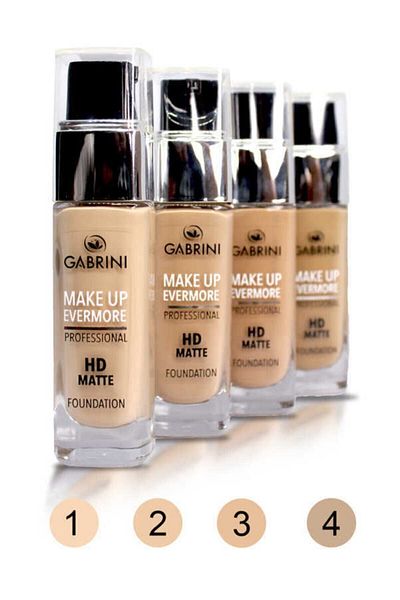 Gabrini Matte Foundation - Professional HD Matte Foundation 01 (Lightest Tone)