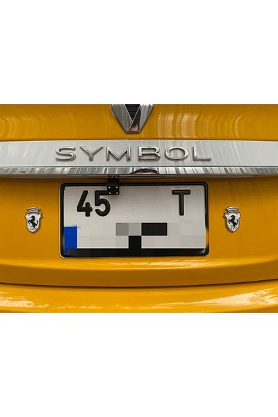 ZUM Ferrari Arma Chrome White 2'li la autocolante