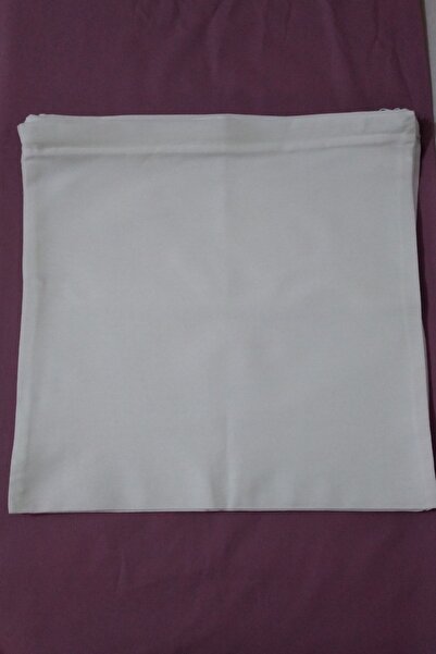 Beyaz Kırlent Kılıfı Iç Astarı 55x55 Cm 1 Adet Kırlent Şiltesi