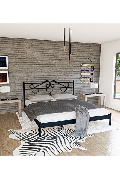 Metalia Gm 301 Gold Dublex Metal Karyola Siyah 140x190