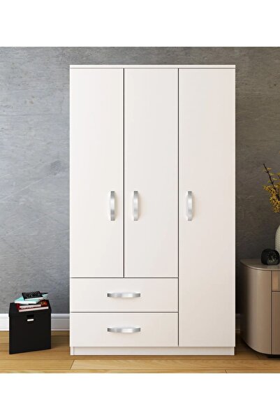 Metalia Home 3 Kapılı 2 Çekmeceli Gardırop