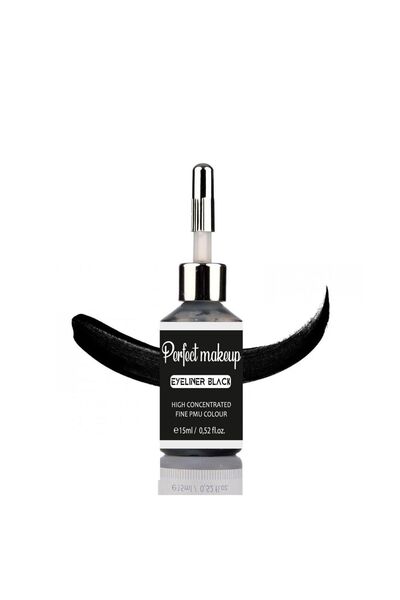 Perfect Makeup Kalıcı Makyaj Boyası - Eyeliner Black (eyeliner Siyah) 15ml