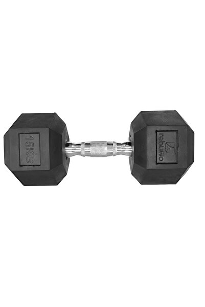 Rebuwo Hex Dambıl Kauçuk Altıgen Dambıl Hex Dumbbell 15 Kg 1 Adet