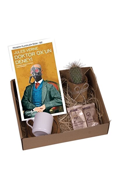 Kitaplı Hediye Kişiye Özel Doktor Ox'un Deneyi Seti / Kahve Fincanı- Canlı Çi...