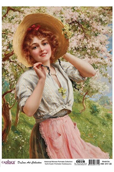Cadence Hw 17 Tarihi Kadın Portreleri Koleksiyonu Pirinç Dekopaj 30x42