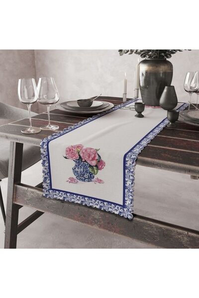 lamoonhome Blue Blanc Runner - 10760