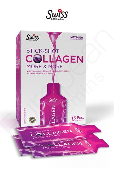 Bork Swiss Natural Collagen Beauty Stick Shot Bromelain Hyaluronicacid Biotin Magnezyum Kolajen Tip I-ıı-ıı C Vitamini