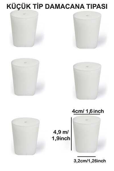 BABAZON Damacana Silikon Tıpa Küçük Tip- 6 ADET Dikkat! Hava Kilidi Dahil Değildir!