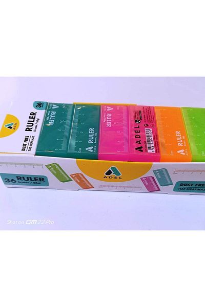 Adel Colorful Quality Ruled Eraser - 4Pcs