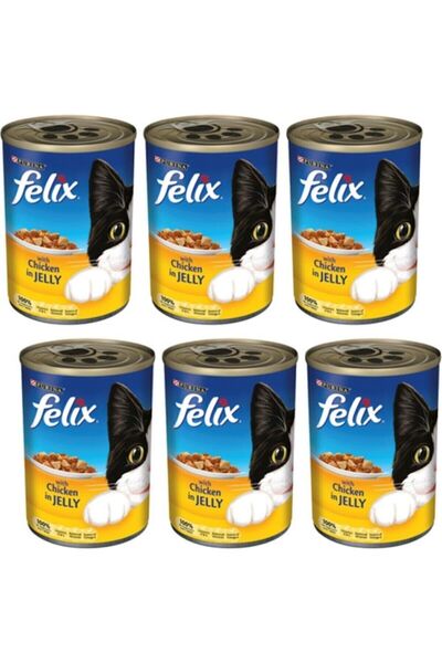 FELIX Tavuklu Konserve Yetişkin Kedi Maması 6 X 400 gr