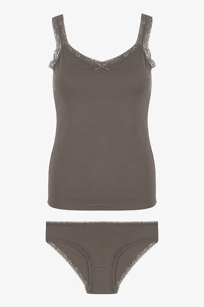 koza iç giyim Women's Lace Detailed Athlete Panties Set