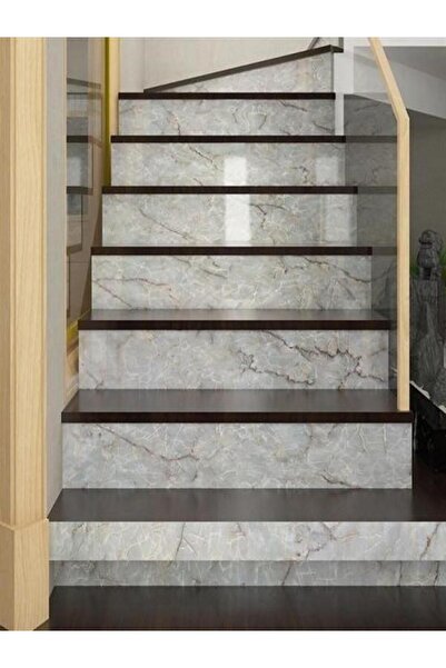 Roichil Bir Metre Gri Mermer Desenli Masa Tezgah Mutfak Su Geçirmez Yapışkanlı Folyo Sticker 1mt X 60 Cm