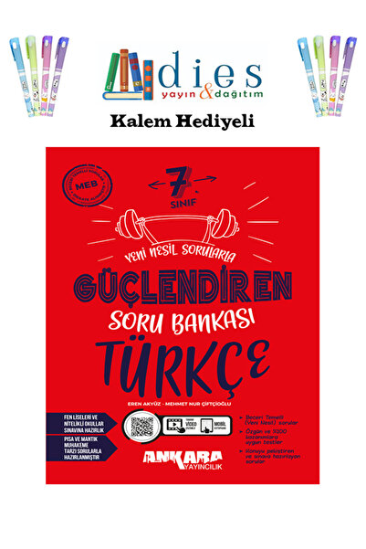 Ankara Yayıncılık Ankara Yayınları 7. Sınıf Türkçe Güçlendiren Soru Bankası