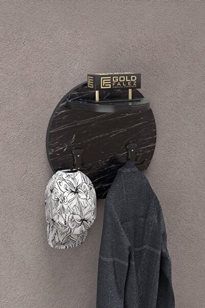 GOLDFALEZ Askılık Duvar Elbise Askılığı Portmanto Üstü Bendir